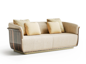 ALLURE WOOD - 2 seater wooden sofa by Capital Collection - view 2